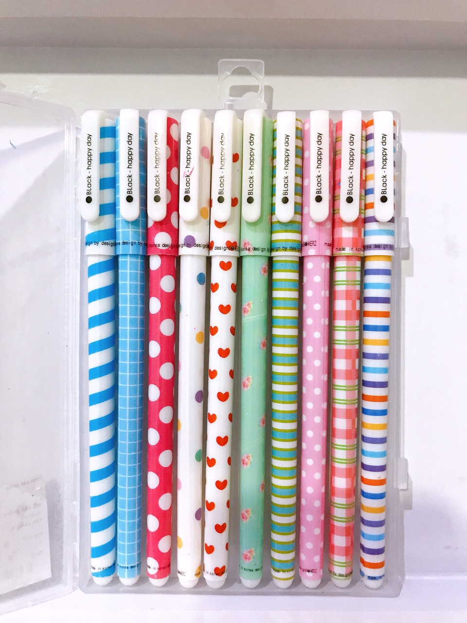 [HCM]Set bút nước họa tiết dễ thương (mực màu đen)