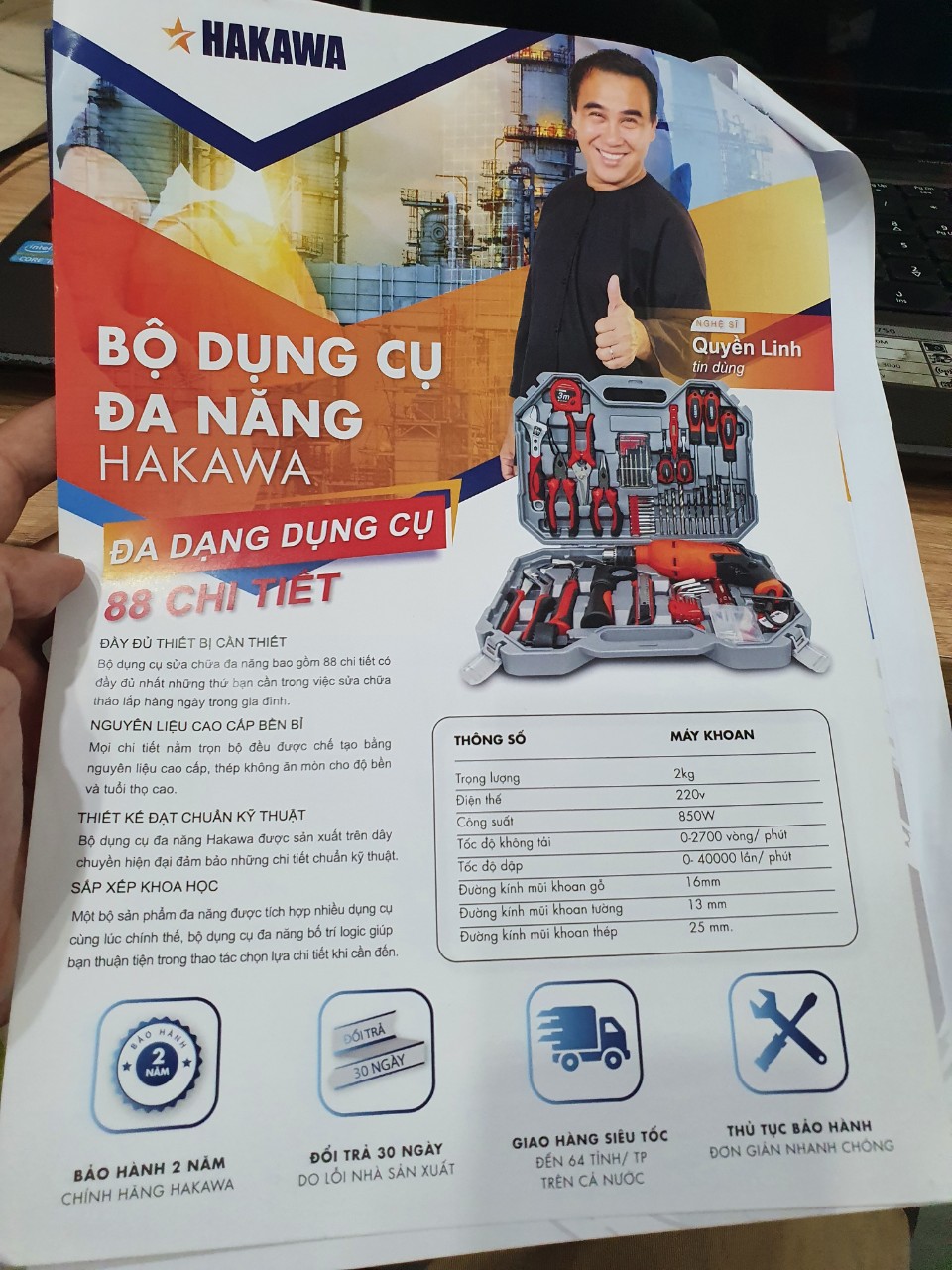 [HCM]Bộ dụng cụ đa năng Hakawa HK-850