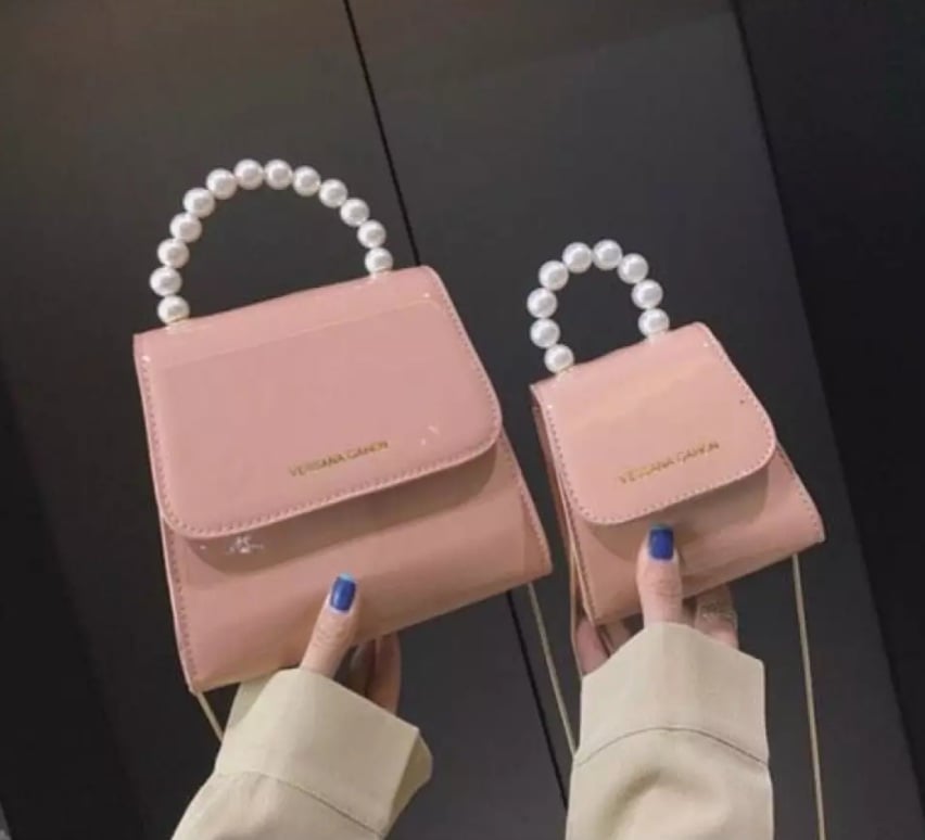 [HCM]Túi Xách Ngọc Trai Da Bóng mini 2019