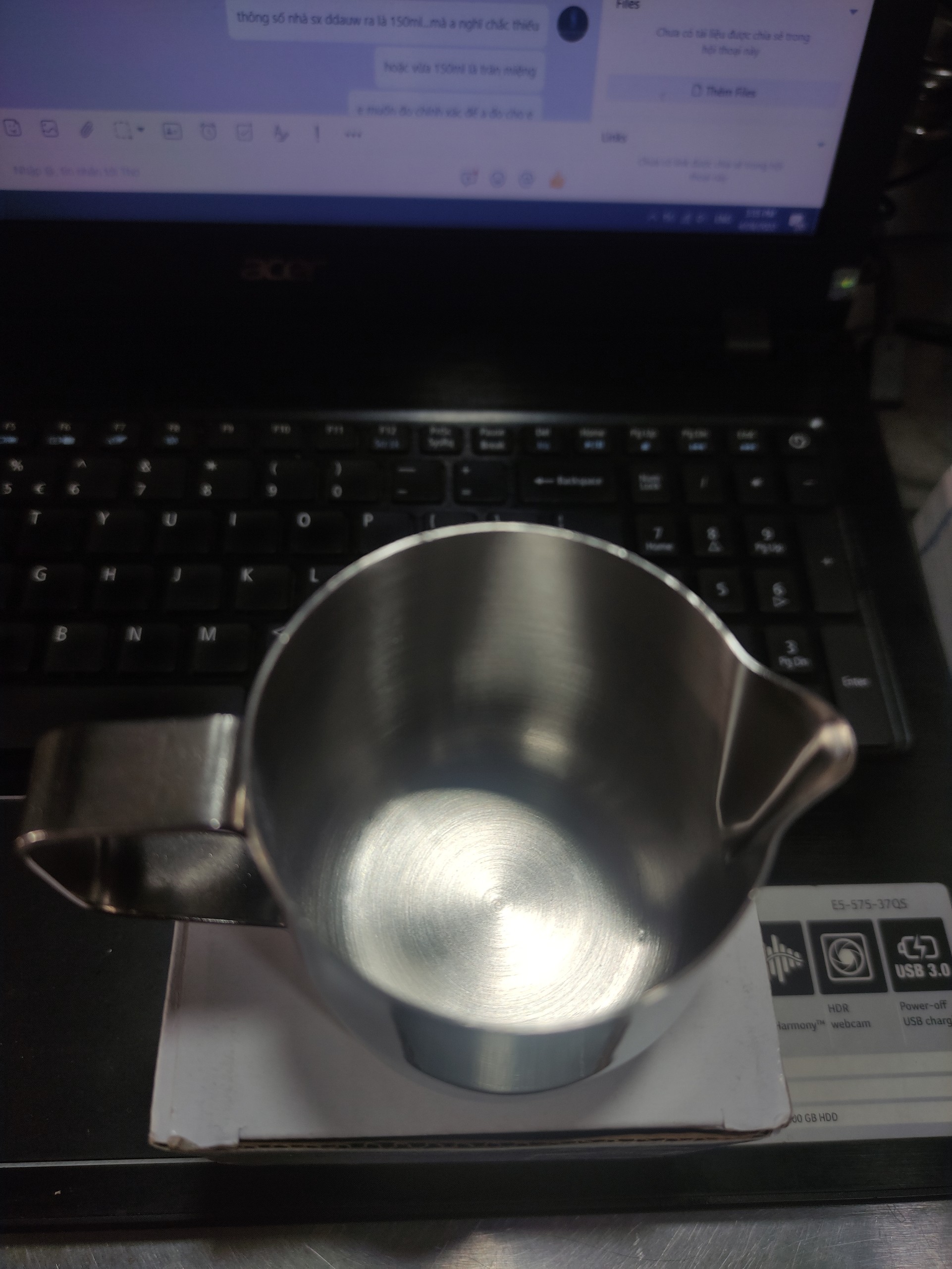 CA ĐONG INOX dung tích 150ml dày đẹp [Ảnh thật] [Rẻ vô địch] [Có sẵn]