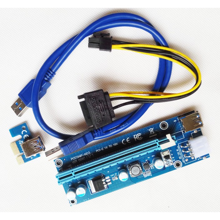 Dây Riser Mới 100% Hàng Chuẩn / Riser Pci-E 1X To 16X Dây Usb 3.0