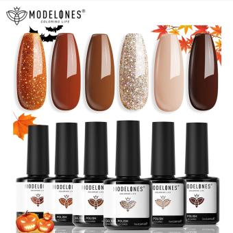 Modelones Rose Gold Glitter Gel Nail Polish Sequins Shiny Soak Off UV/LED Manicure Nail Art Diy 7ml - Sơn móng Modelones Rose Gold Glitter Gel Nail Polish Sequins Shiny Soak Off UV/LED Manicure Nail Art Diy 7ml - Sơn móng