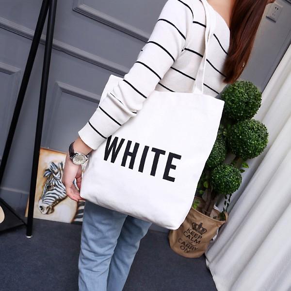 [Túi tote] Túi vải Yellow White DTR0419