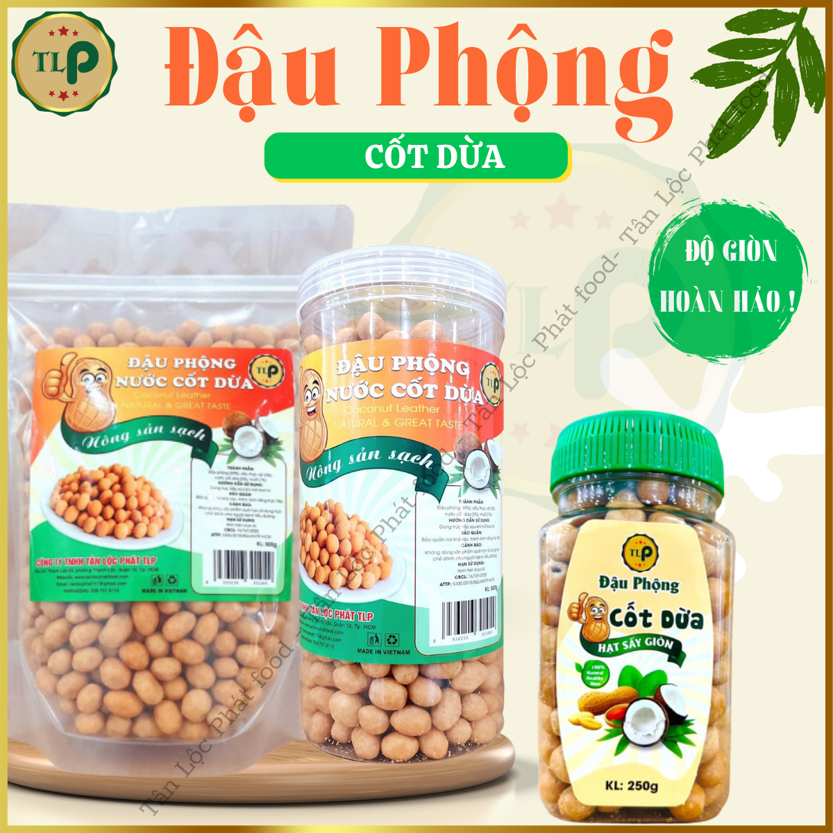Tan Loc Phat Coconut Peanuts 80g Bag