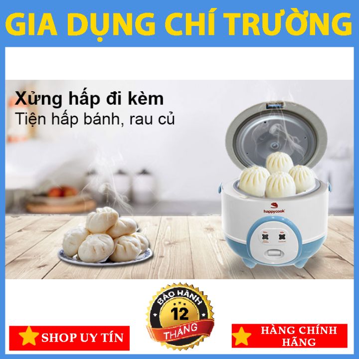 [NỒI CƠM ĐIỆN NẮP GÀI] Happycook 0.6 lít HC-060 Xanh