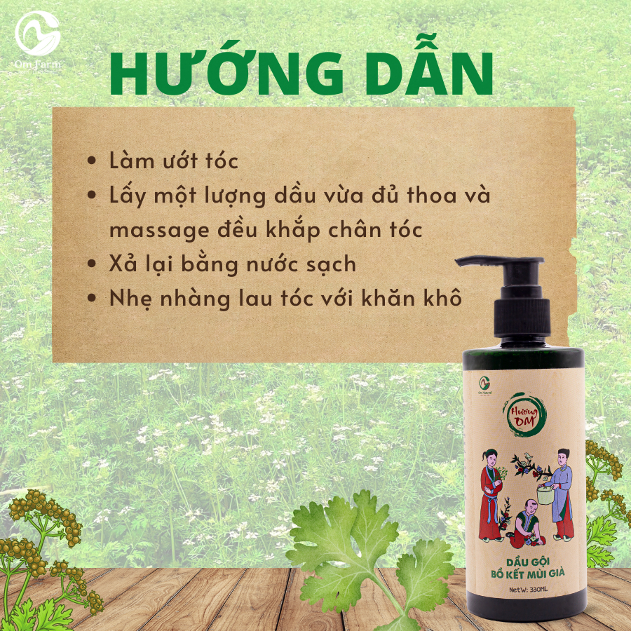Dầu gội mọc tóc Mùi già OM Sapa 330ml