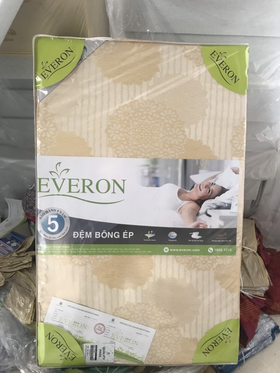 Đệm bông ép tinh khiết Suncity Bedding đủ kích thước