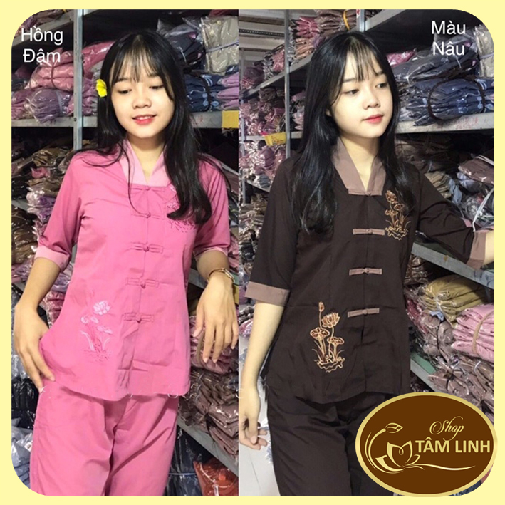 Đồ Lam Đi Chùa _ Mẫu La Hán Phối Nữ