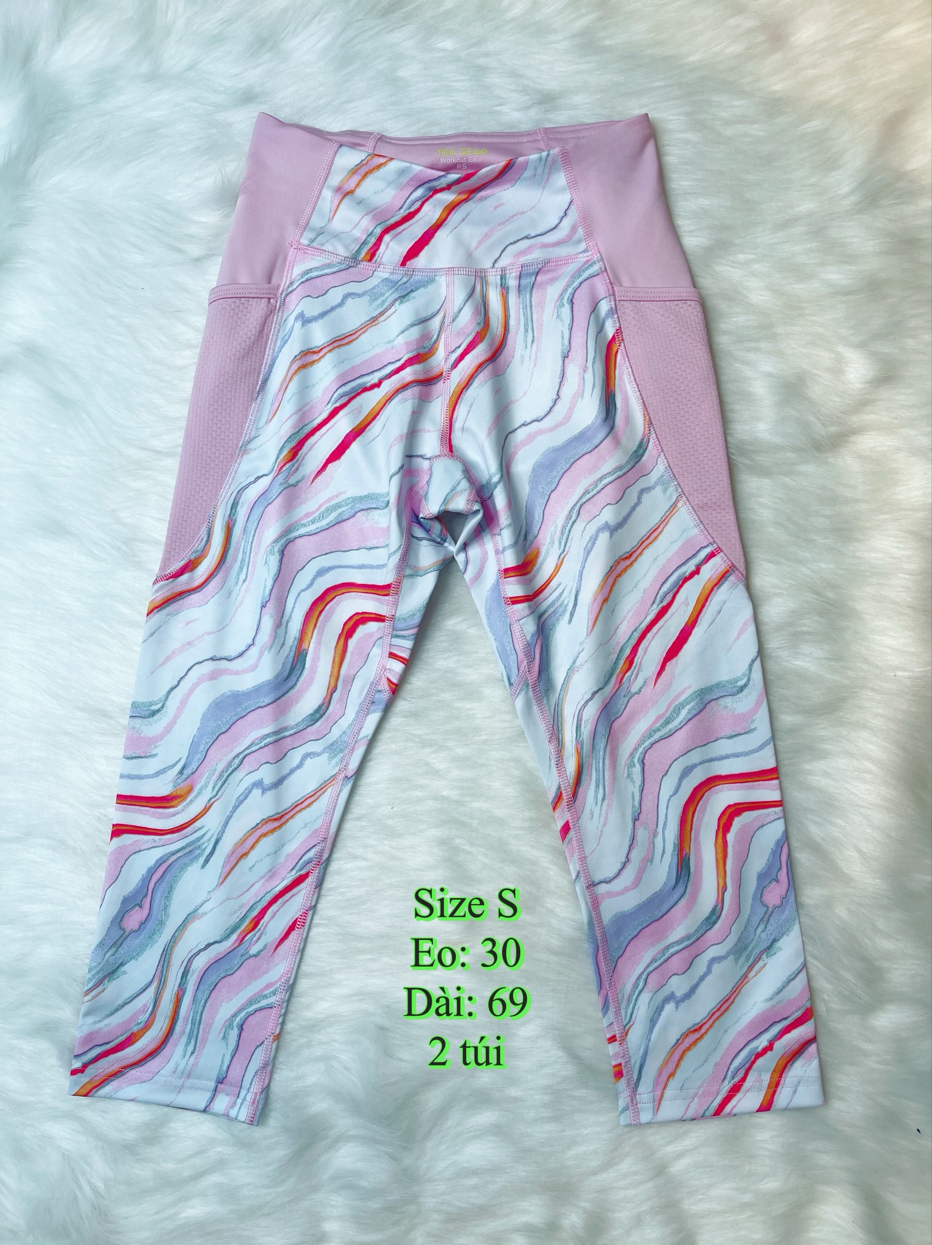 Quần tập lửng Tek gear Pocket Capri legging size S