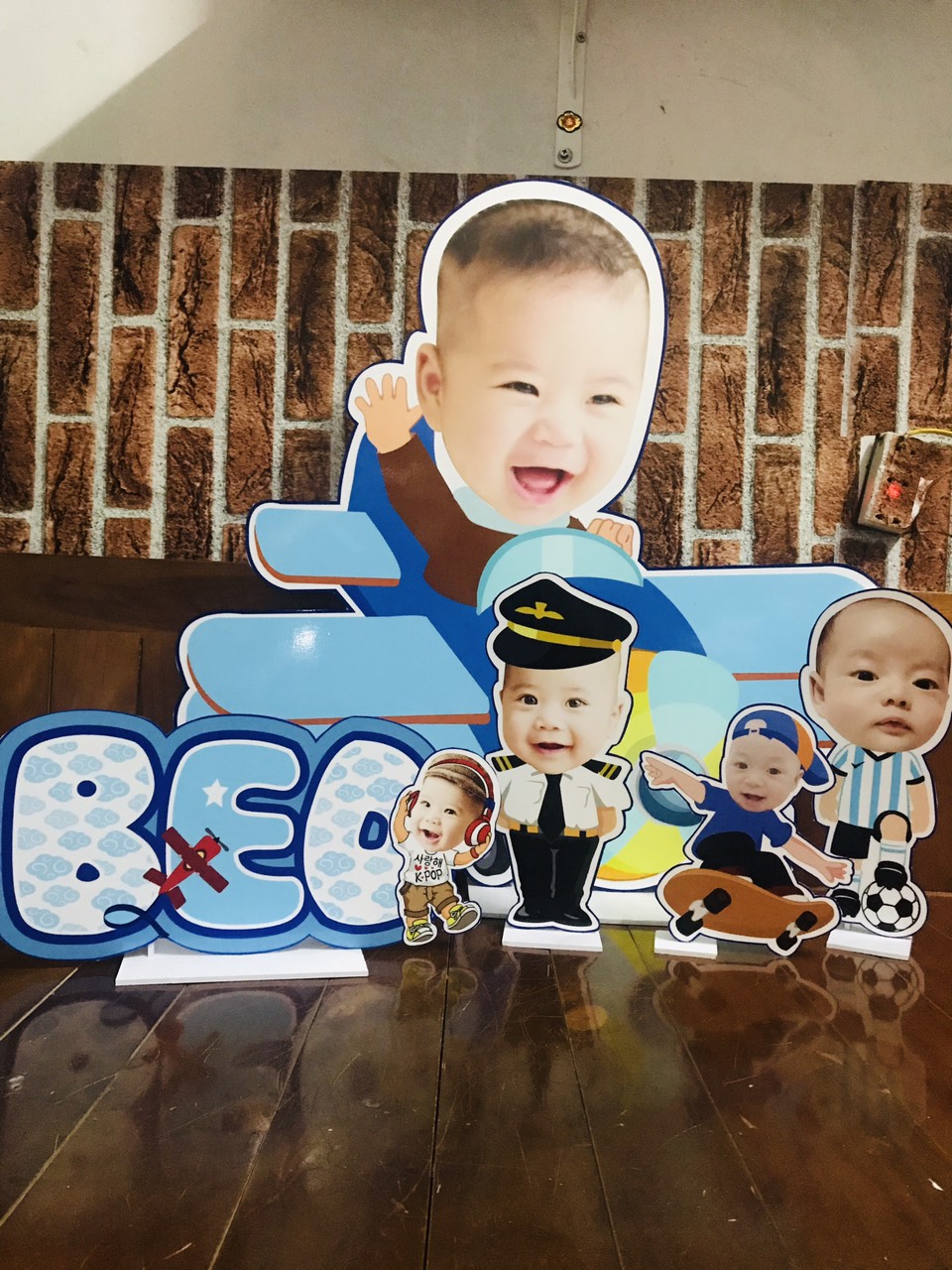 Chibi trang trí sinh nhật cho bé