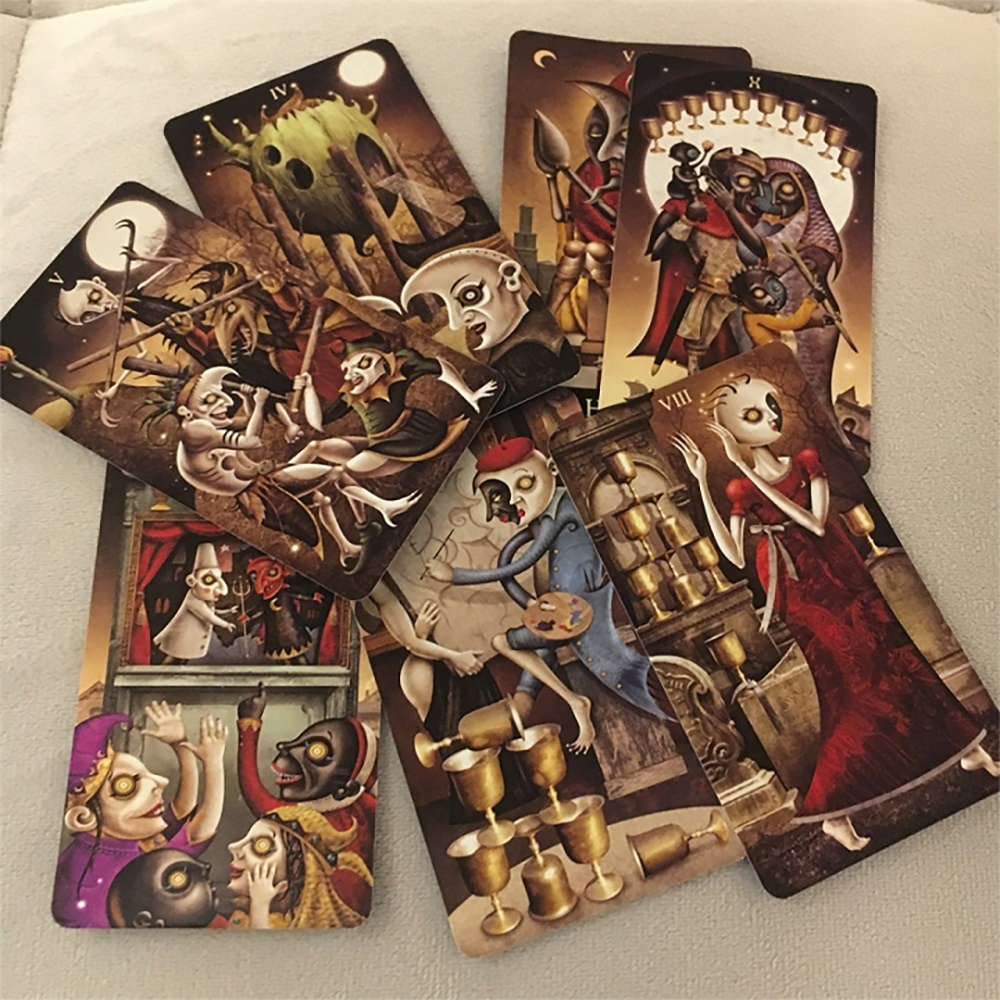 [Size Gốc] Bộ Bài Tarot Deviant Moon 78 Lá Bài Tặng Đá Thanh Tẩy