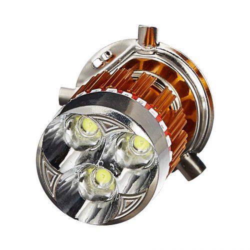 Đèn led xe máy H4 3 màu
