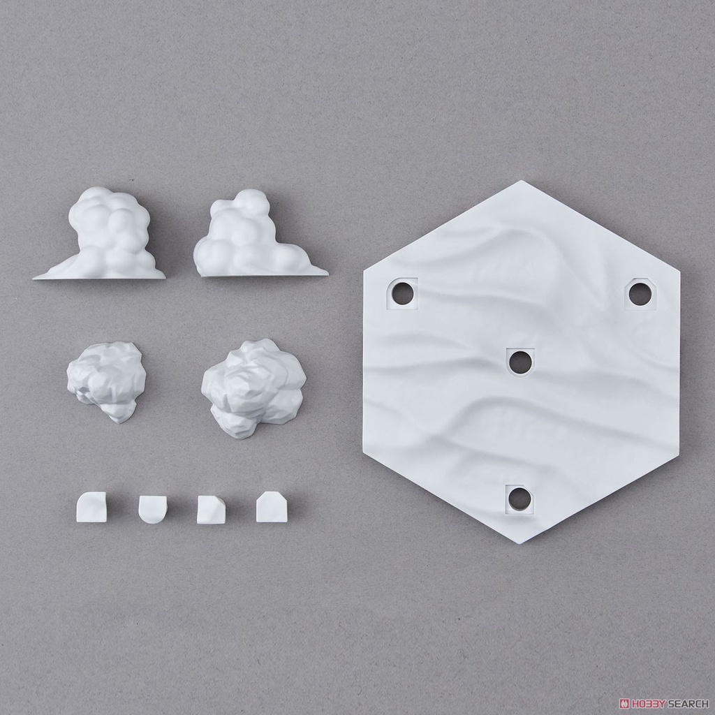 [Hoàn Tiền 10%]Mô hình lắp ráp giá đỡ trưng bày CUSTOMIZE SCENE BASE (SNOWFIELD Ver.) 03 Bandai
