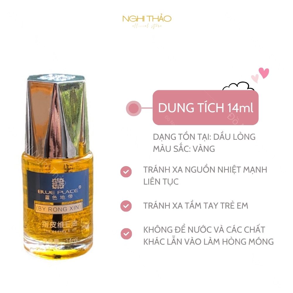 Nước tháo móng úp Blue Place 14ml