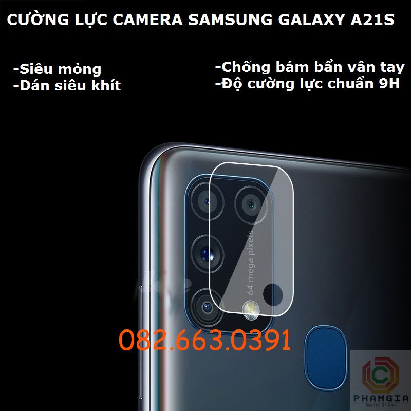 Cường lực camera dành cho Samsung Galaxy A21s siêu mỏng, siêu bền