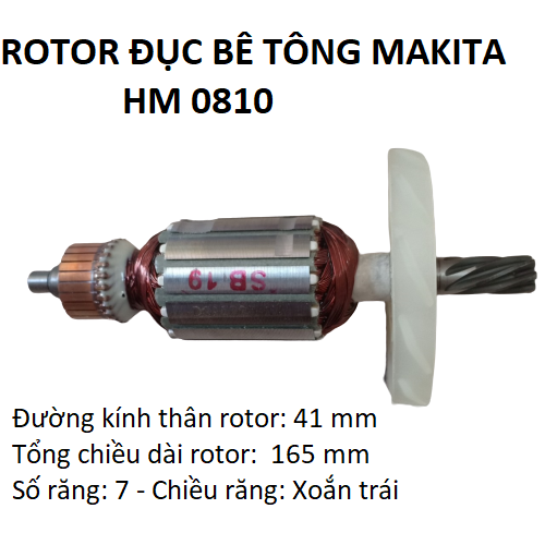 Rotor máy đục bê tông hm0810