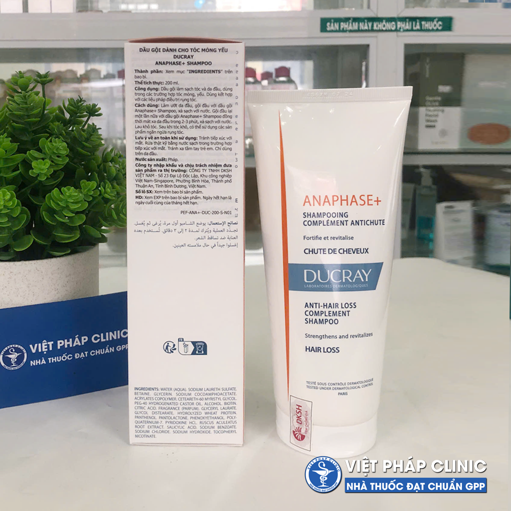 Dầu gội giúp giảm rụng tóc DUCRAY ANAPHASE+ SHAMPOO 200ml