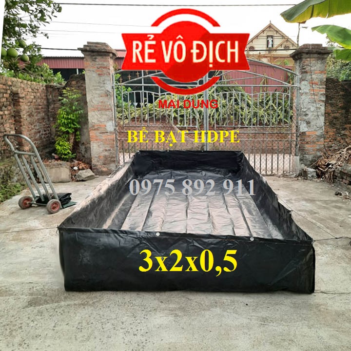 Bể bạt nuôi tôm cua cá ốc ếch lươn - loại hdpe