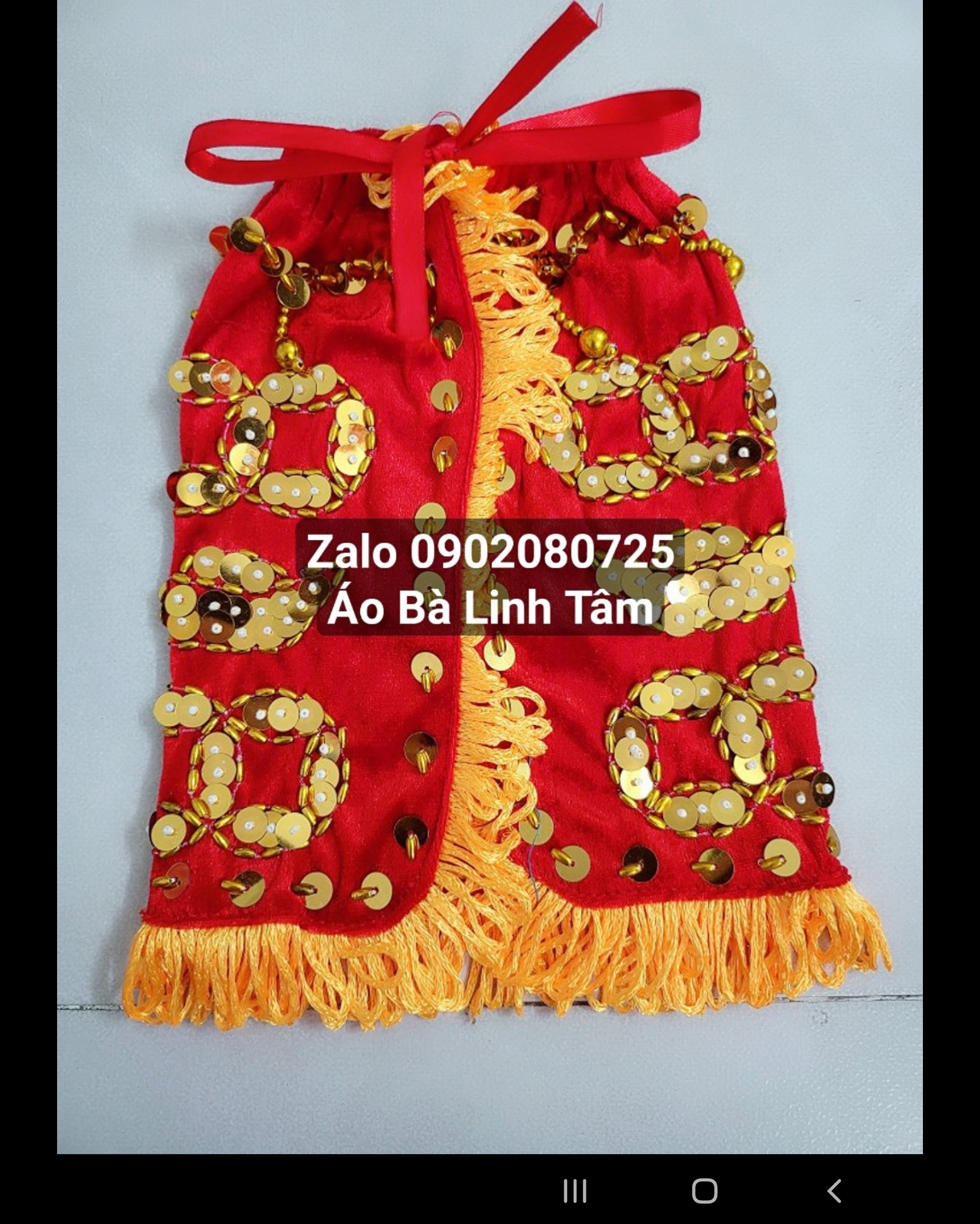 Áo Thần Tài - Thổ Địa (Kết Cườm)