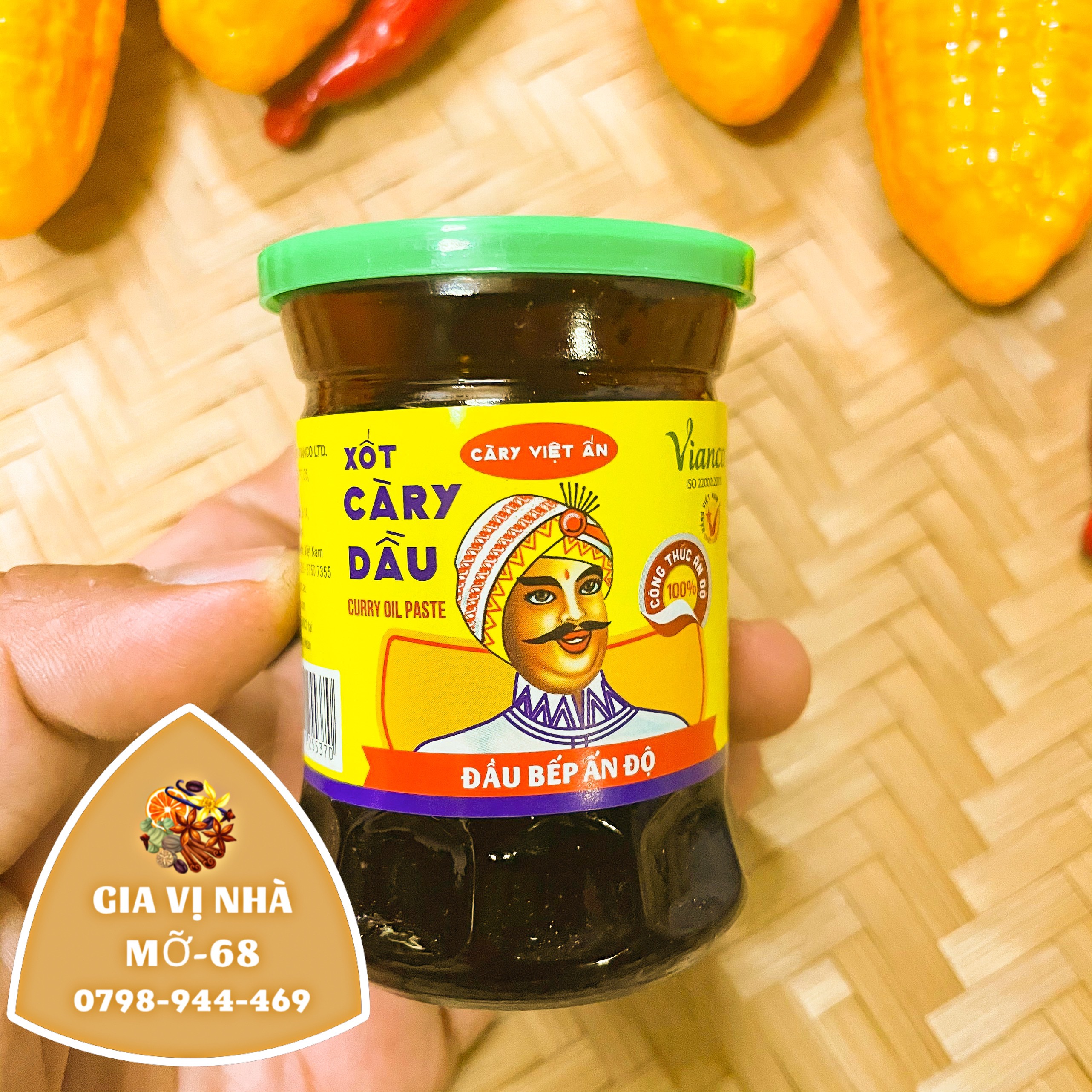 CÀ RI DẦU VIANCO (CHUYÊN NẤU CARI )-LỌ 50GR