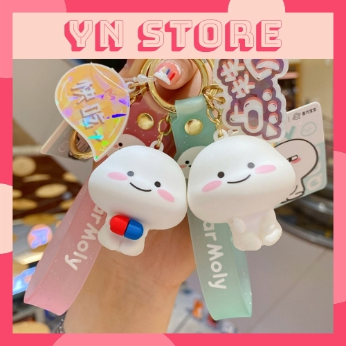 Móc Khóa Hoạt Hình 50 Sắc Thái Siêu Cute