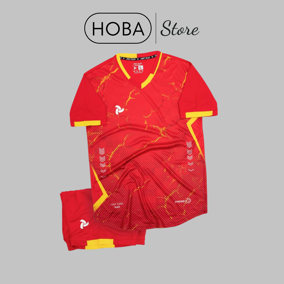 Bộ quần áo thể thao bóng đá CROSS II Đỏ