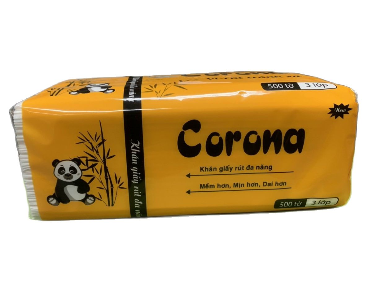 COMBO 10 GÓI GIẤY RÚT LỤA CORONA 500TỜ DAI MỊN
