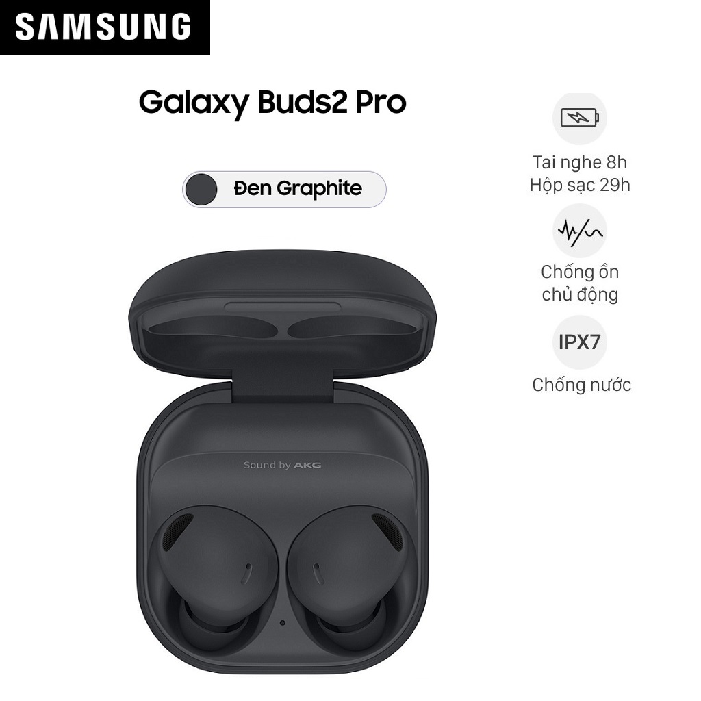 Tai Nghe Bluetooth True Wireless Samsung Galaxy Buds 2 Pro - Hàng Chính Hãng