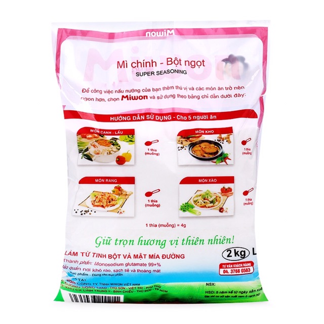 Mì Chính-Bột Ngọt Miwon 2Kg (Cánh To)