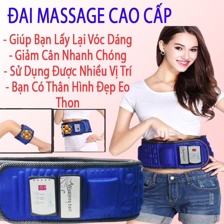 [CỰC SỐC - GIÁ SỈ] Đai MASSAGE Cao Cấp - Loại Xịn Hàng Chính Hãng Thiết Kế Kiểu Hàn Quốc - Giúp Bạn Lấy Lại Vóc Dáng Eo Thon Dáng Đẹp - Tự Tin Hơn Trong Cuộc Sống - Bảo Hành Toàn Quốc 1 Đổi 1 Trong Thời Gian 12 Tháng