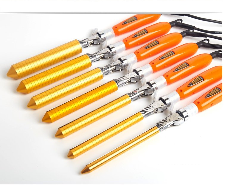 Máy uốn xoăn xoay trục về full size 9/13/16/19/22/25/28/31mm chỉnh nhiệt 4 nấc