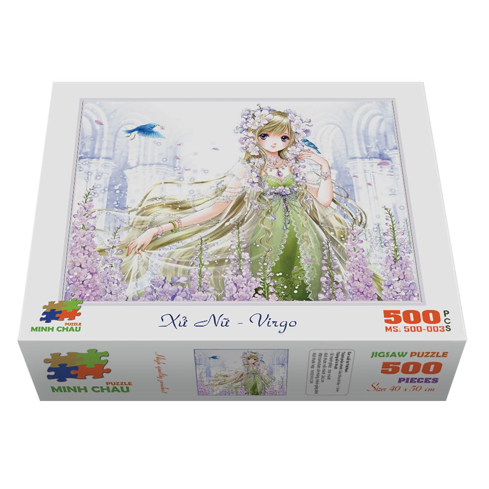 [HCM]Bộ tranh xếp hình cao cấp 500 mảnh ghép – Xử Nữ (40x50cm)