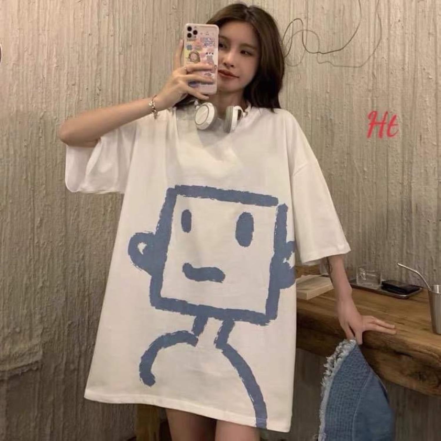 Áo phông 3d mặt to HARIQUEEN