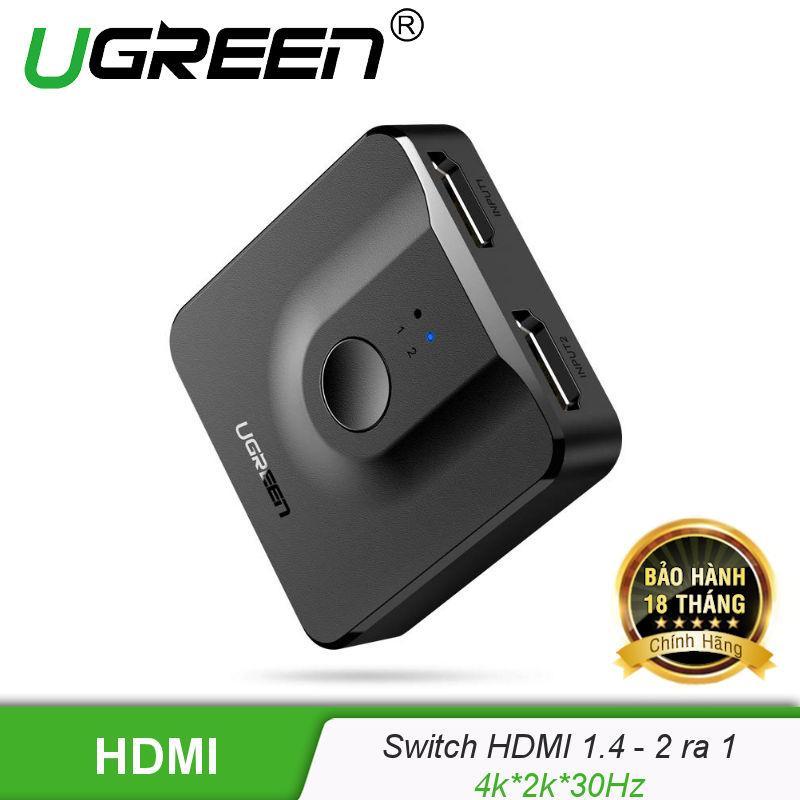 Bảng giá Bộ Switch HDMI 2 ra 1 (tương thích ngược 1 ra 2) chuẩn 1.4 UGREEN CM217 50966 Phong Vũ