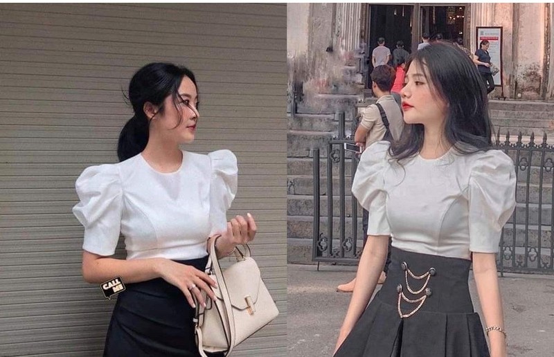[HCM]ÁO CỔ TRÒN XẾP LY TAY LYLY