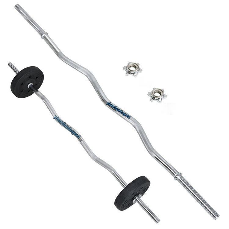 Đòn Tạ Chữ Z Mạ Inox Dài 1.5M Phi 27