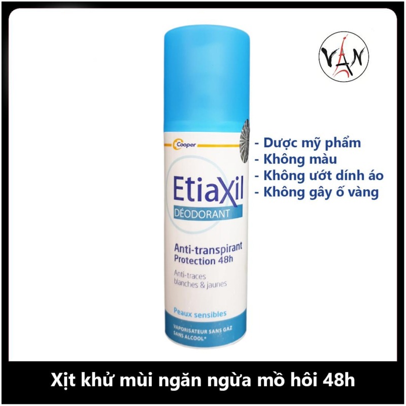 Xịt khử mùi Etiaxil 100ml giúp ngăn ngừa mồ hôi trong 48h nhập khẩu