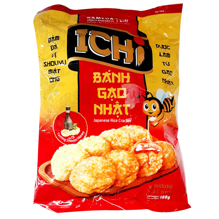 Bánh gạo vị mật ong ichi 100gr-180gr /gói