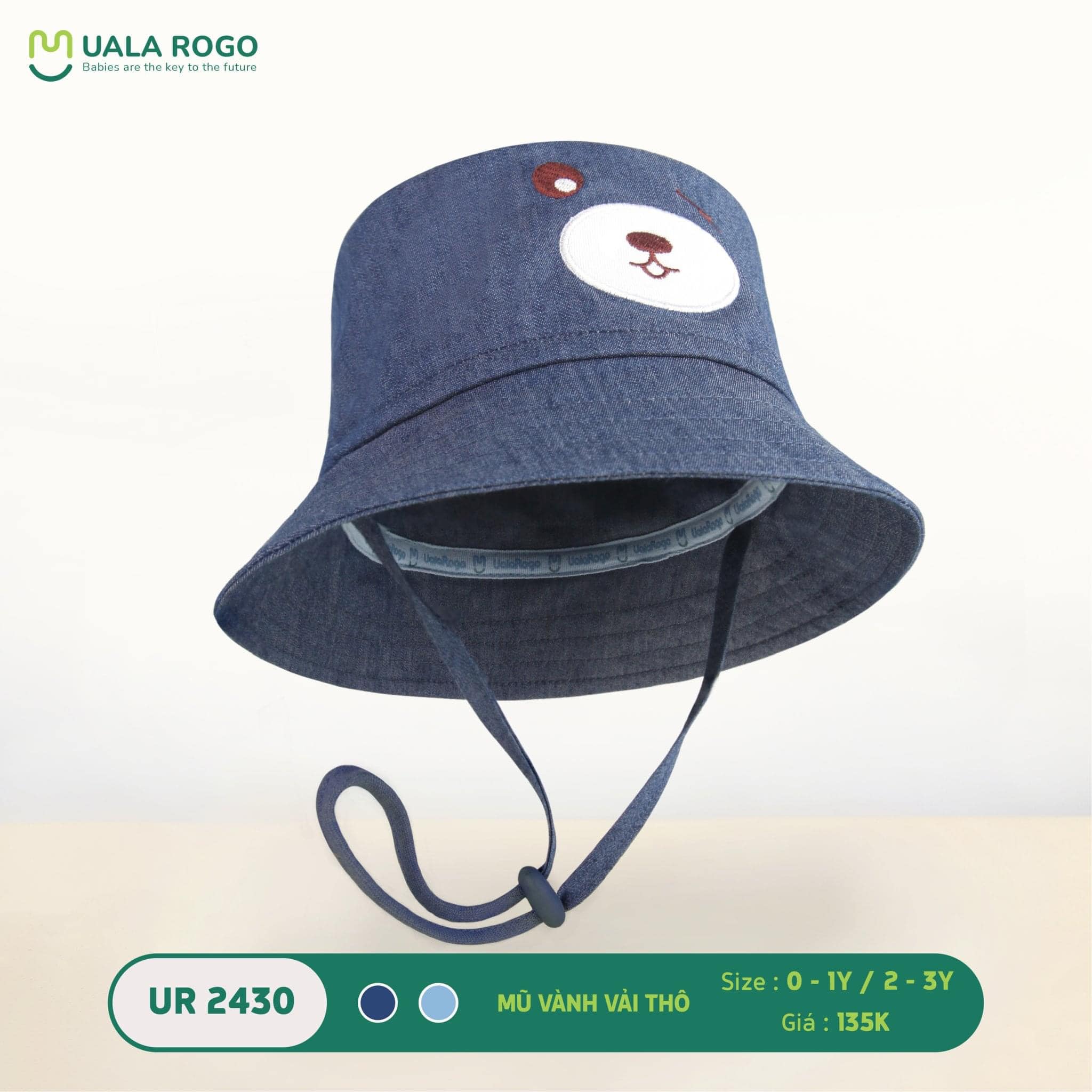 Ur2430 - mũ vành vải thô ualarogo