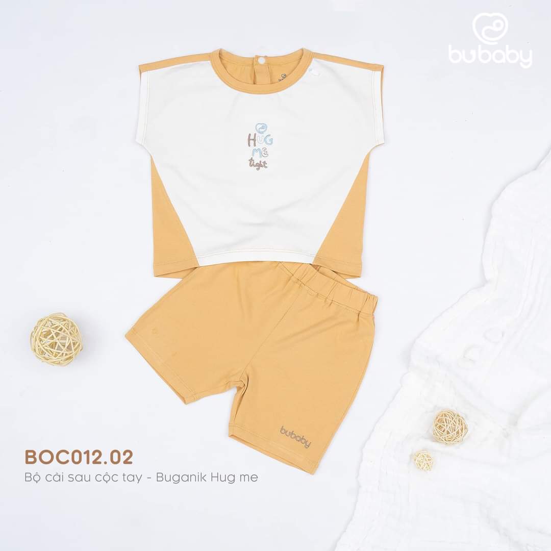Bộ cài vai cộc tay bu,bubaby buganik hug me 6m - 4y
