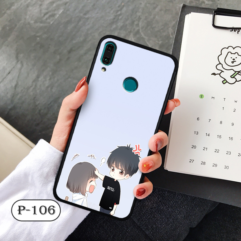Ốp nhám hoạt hình Huawei Nova 3e
