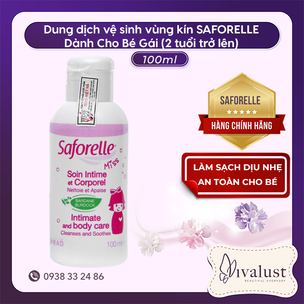 Dung Dịch Vệ Sinh Bé Gái SAFORELLE MISS (100ml)