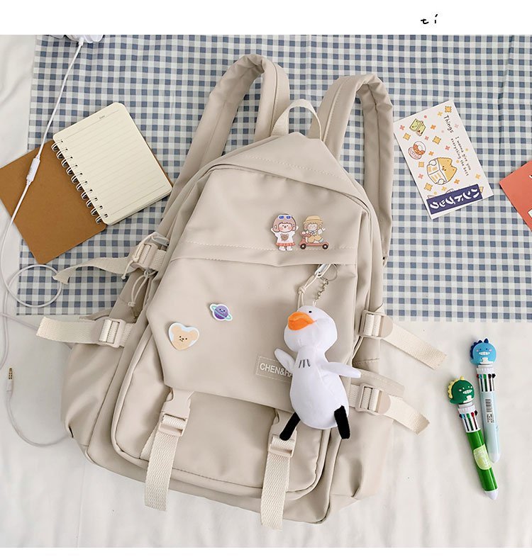 Balo ulzzang cao cấp chống nước Chen&Hao ( kèm sticker cài ) ULZZ09