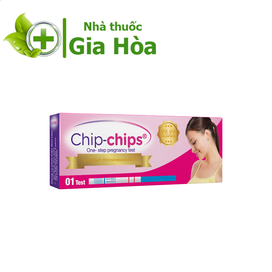 Que thử thai Chip chips One step pregnancy test - Dụng cụ test phát hiện thai sớm, nhanh, chính xác