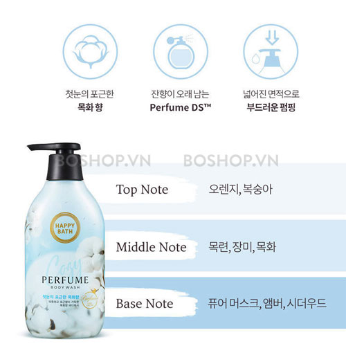 Sữa tắm happy bath perfume 900g