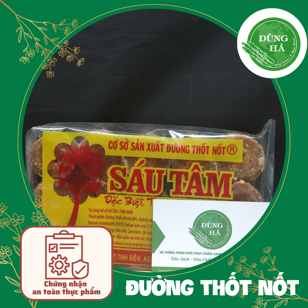 Đường thốt nốt loại 1(đóng gói 500g)