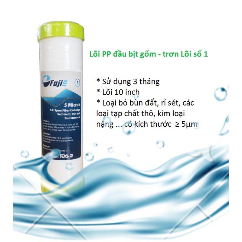 Bộ 3 lõi lọc RO FujiE số 1,2,3