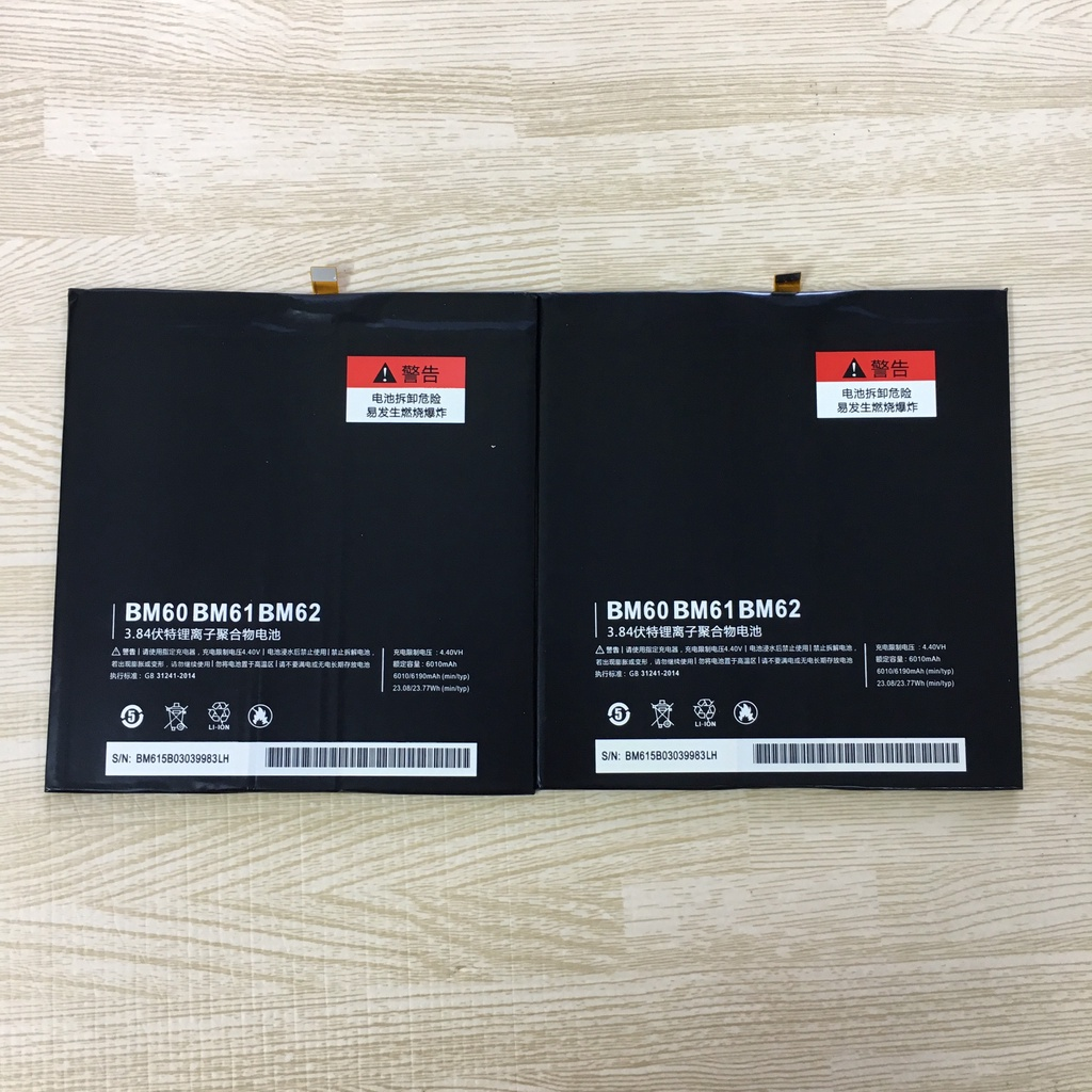 Pin xiaomi mipad 1 / mipad 2 / mipad 3 bm60 / bm61 / bm62 bảo hành đổi mới
