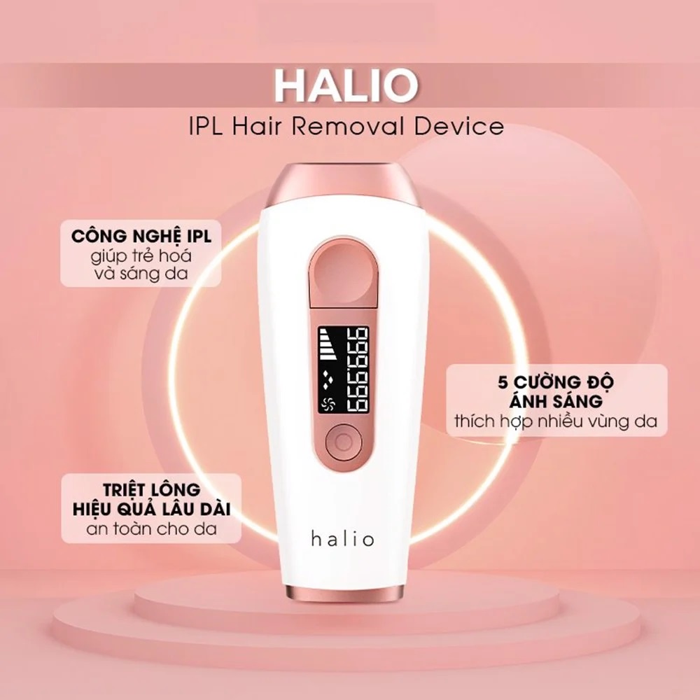 Máy triệt lông cá nhân Halio IPL Hair Removal Device