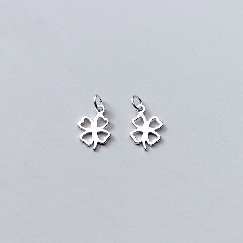 [S925] Charm bạc cỏ 4 lá xinh xắn - MH336